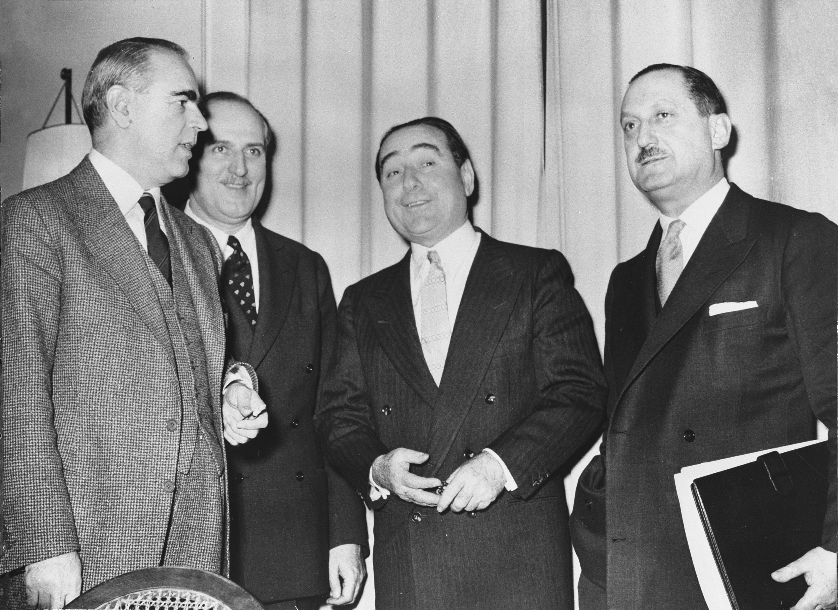 1959'da Zurih'de yapılan Kıbrıs görüşmelerinden bir kare