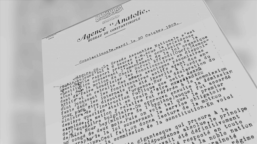 Türkiye Cumhuriyeti'nin İlanı ve Atatürk'ün İlk Konuşmasının Metni