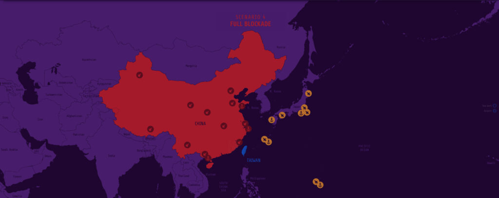 Çin'in Tayvan'ı işgal senaryoları: Tam Blokaj